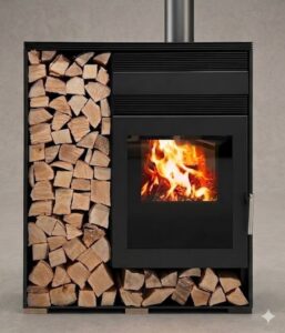 estufa a leña termovana monolit 16 hydro